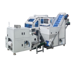 Plastic parts counting and packing machine